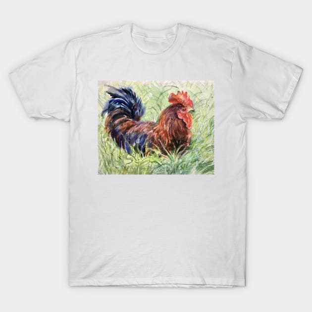 Rooster. T-Shirt by EL_ART